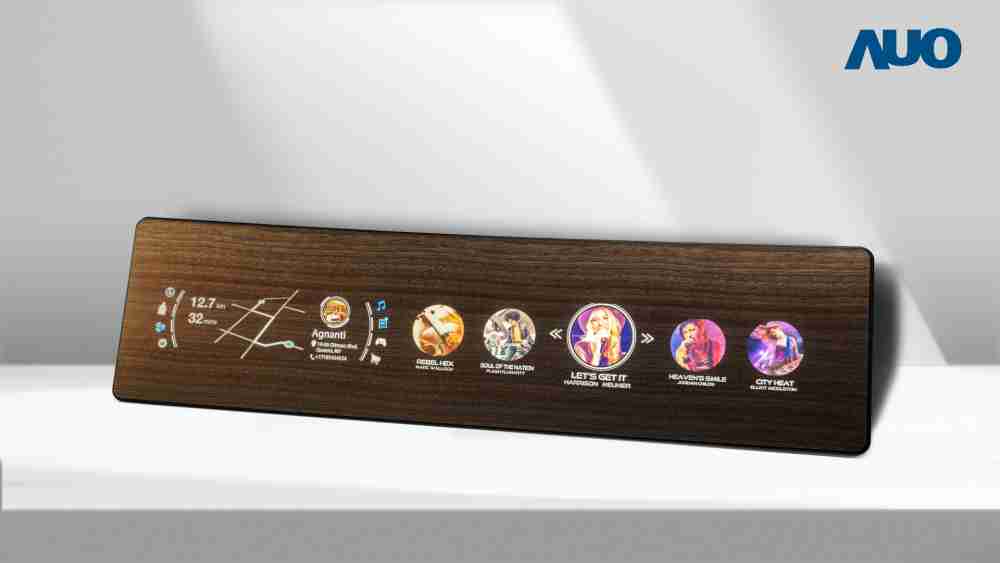 至成国际研发全球最高穿透度达80%的AmLED木纹显示器，，可于使用时呈现高亮度、、、、清晰可见的信息，，并在不使用时回归为单纯的饰板，，，，节能兼具美观